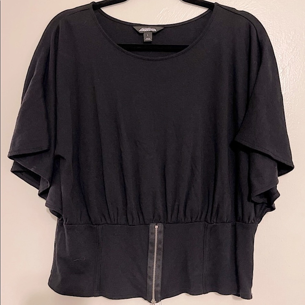 Project Runway brand shirt with zipper aesthetic Size L